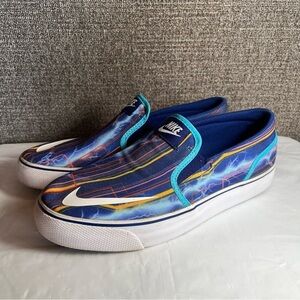 Nike Toki Canvas Slip On Shoes Y7 Women’s 8.5 Flats‎ Boat Shoes Skater Lightning
